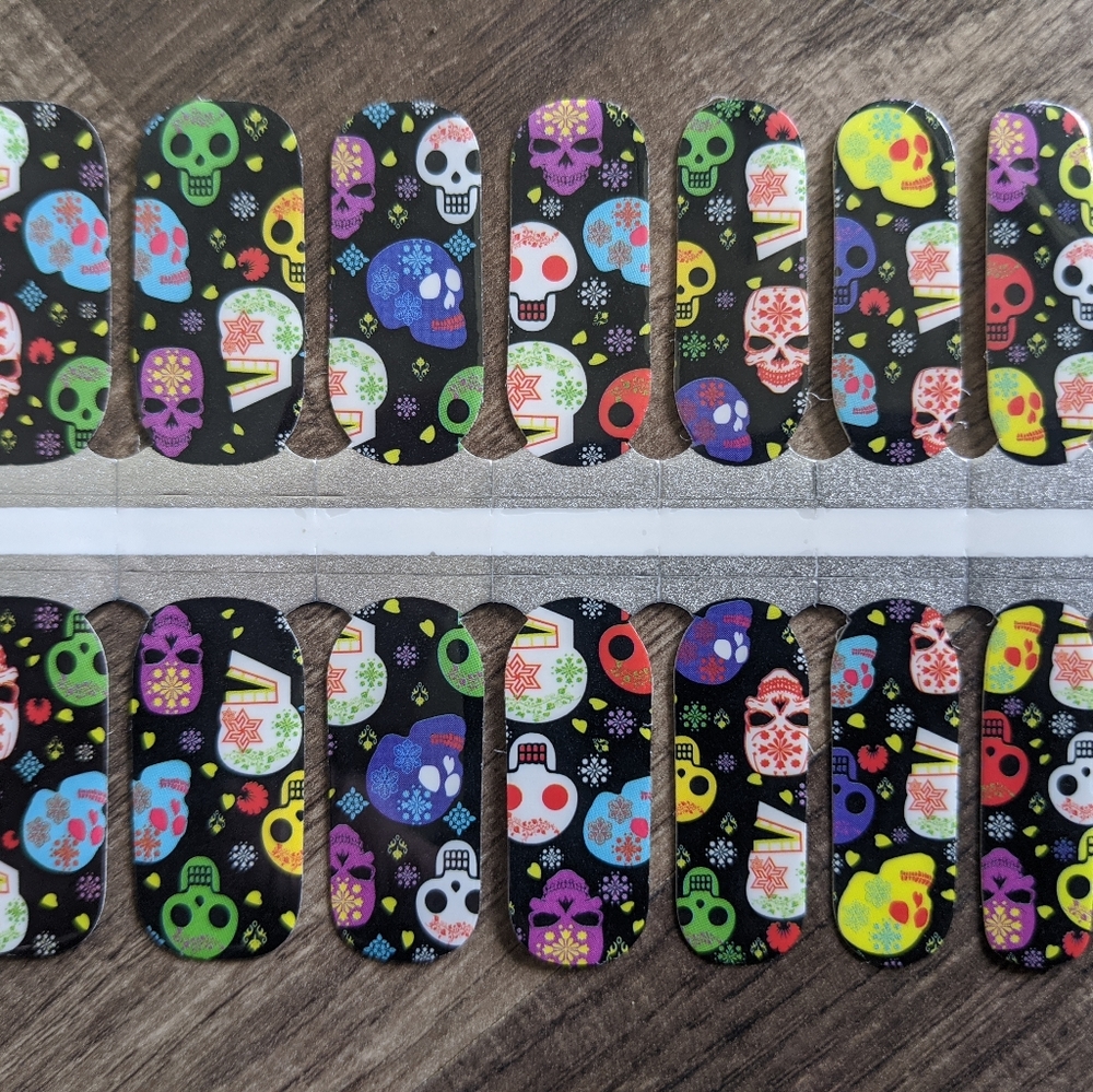 Nail Wraps - Sugar Skulls in Color